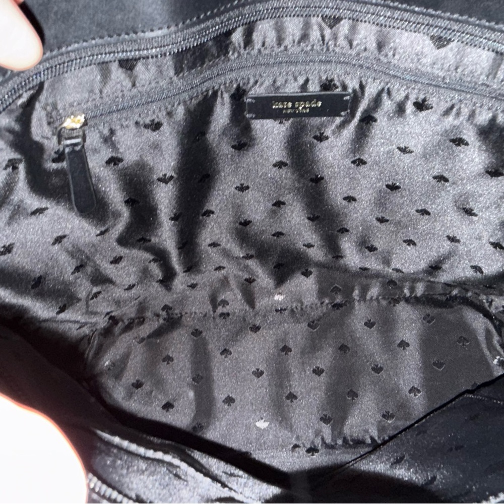 Kate Spade Black leather tote with wallet - Picture 4 of 7
